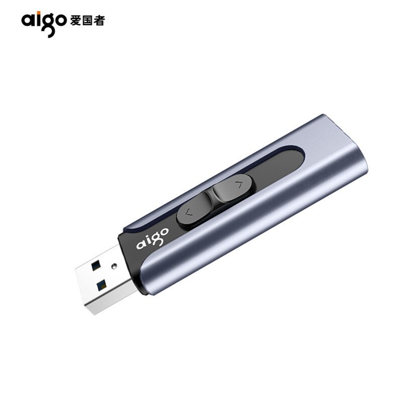 爱国者(aigo) U335优盘U盘 64GB 高速USB3.0 大容量金属迷你U盘 推拉伸缩商务存储优盘闪存盘U盘